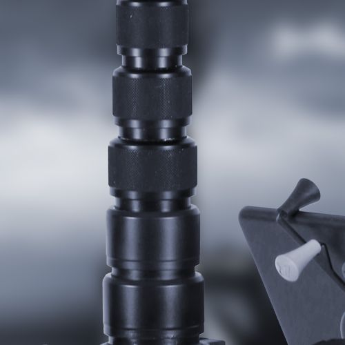 Carbon Fotomast Hochstativ mit Drehverschlüssen