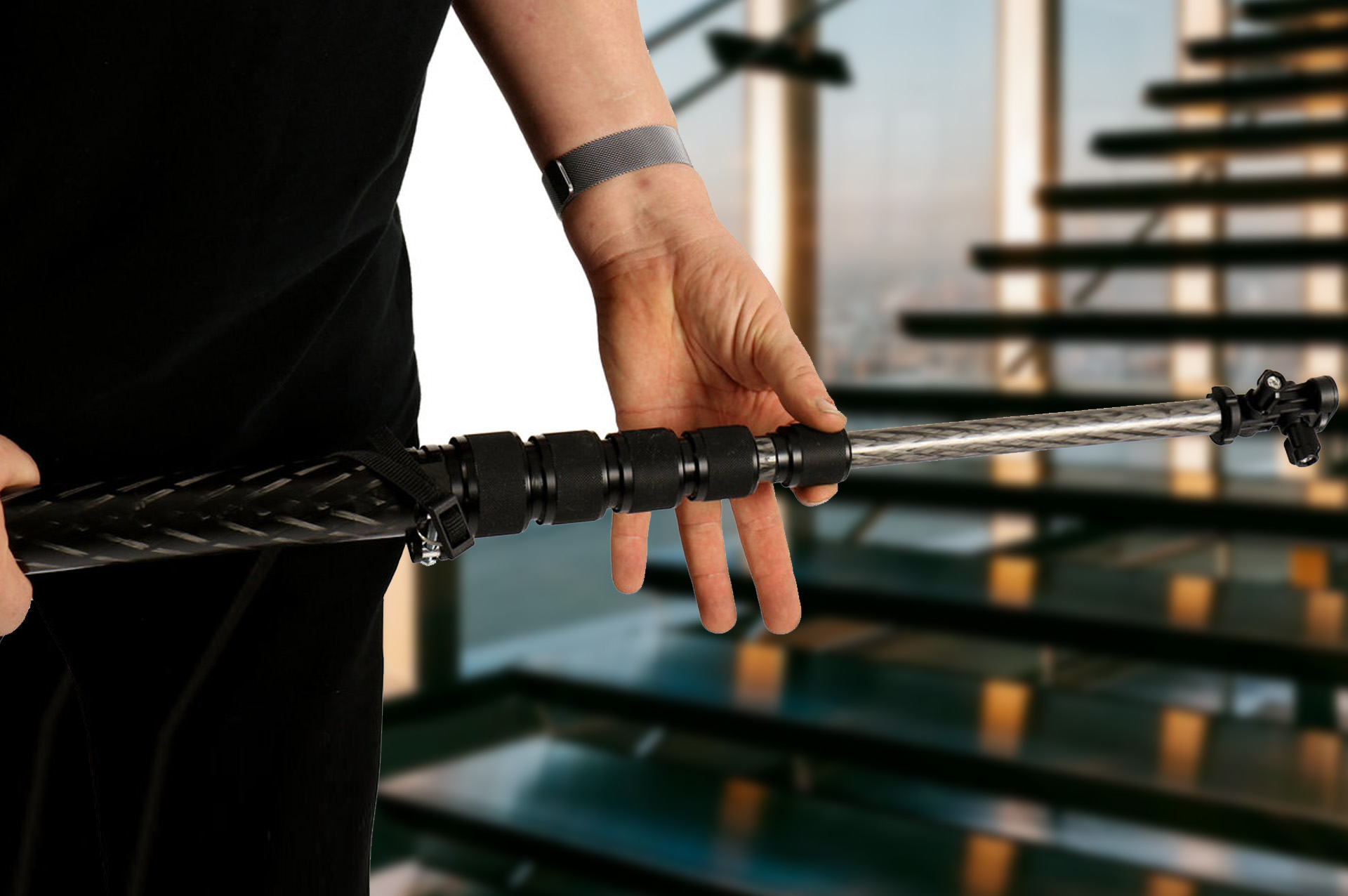 Selfiestick 5 Meter aus Carbon
