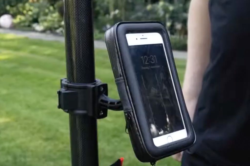 Fotomast Hochstativ Regenschutz für Smartphone