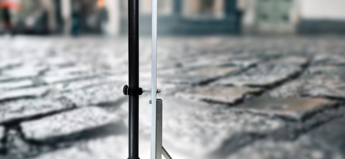 Klappbare Aluminiumplattform für Monopod
